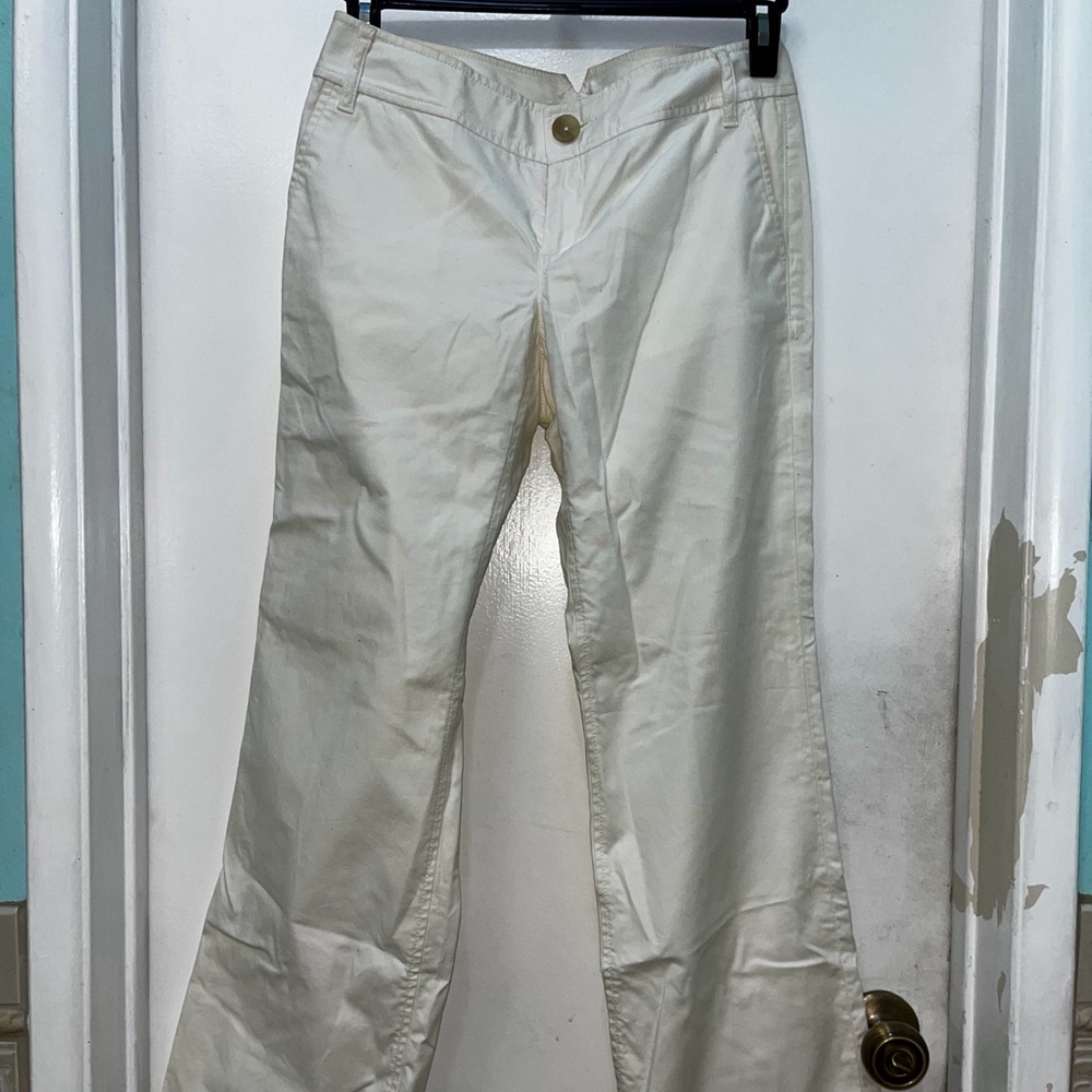 Banana Republic White Trousers